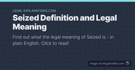 seized meaning.